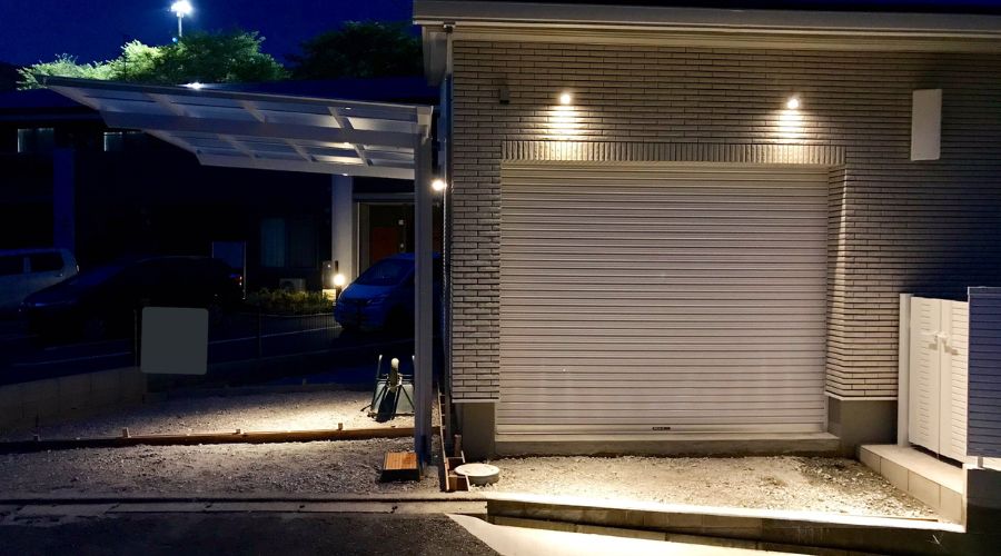 一条工務店のビルトインガレージ住宅の外観