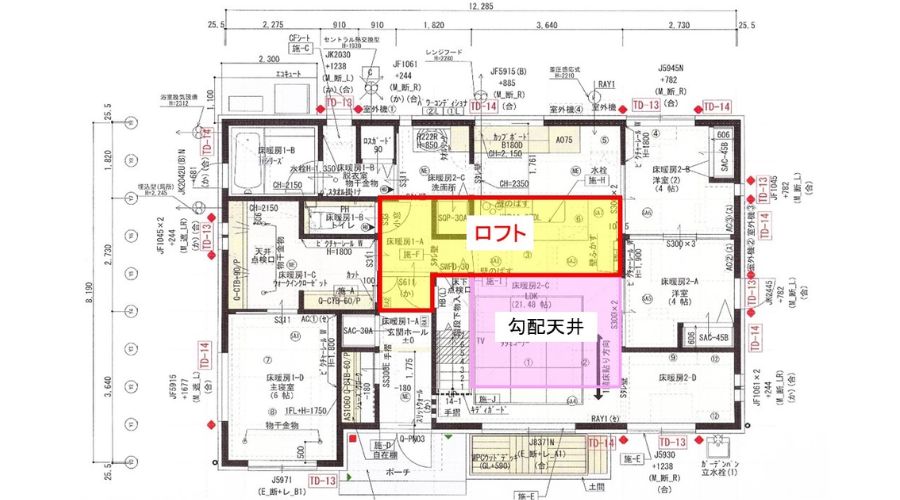 一条工務店のロフト間取り