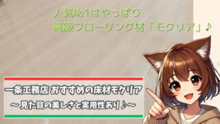 一条工務店のモクリアを紹介している女性