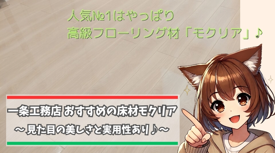 一条工務店のモクリアを紹介している女性