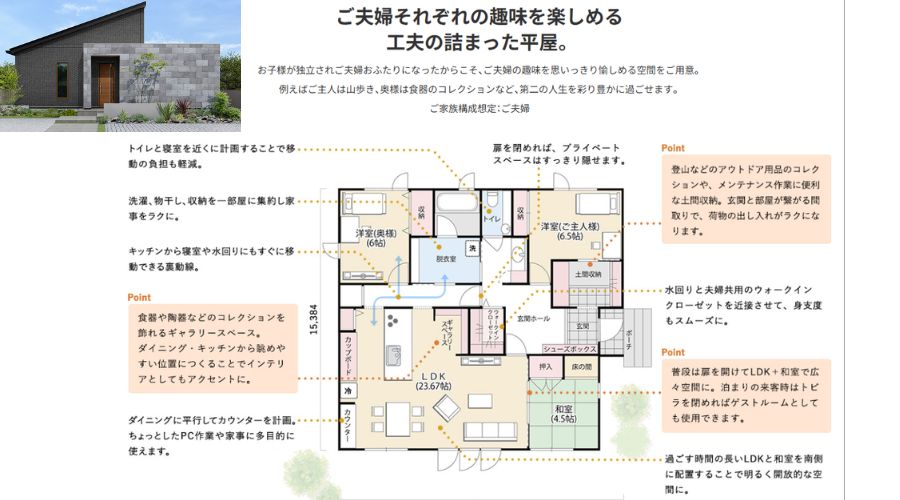 一条工務店の間取り
