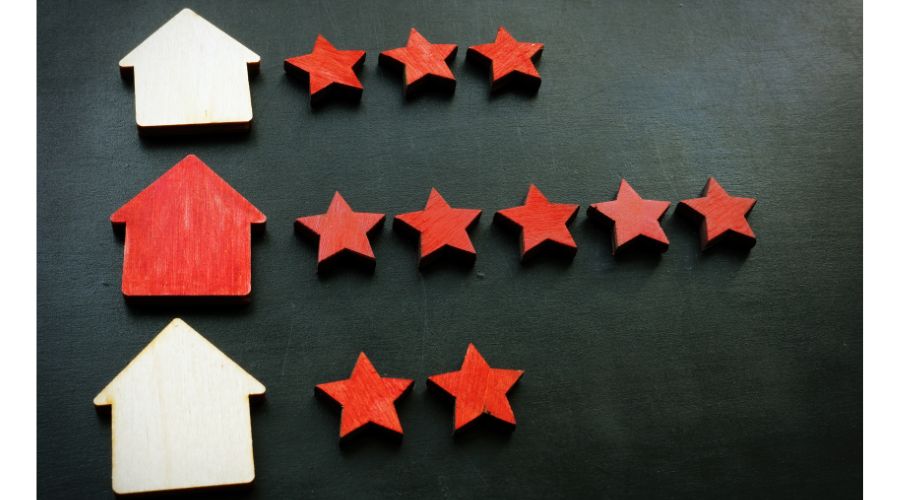 住宅と星印評価