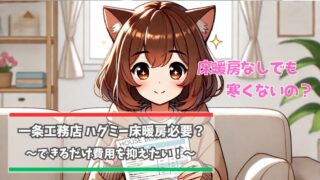 一条工務店ハグミ―に床暖房は必要か？解説している女性