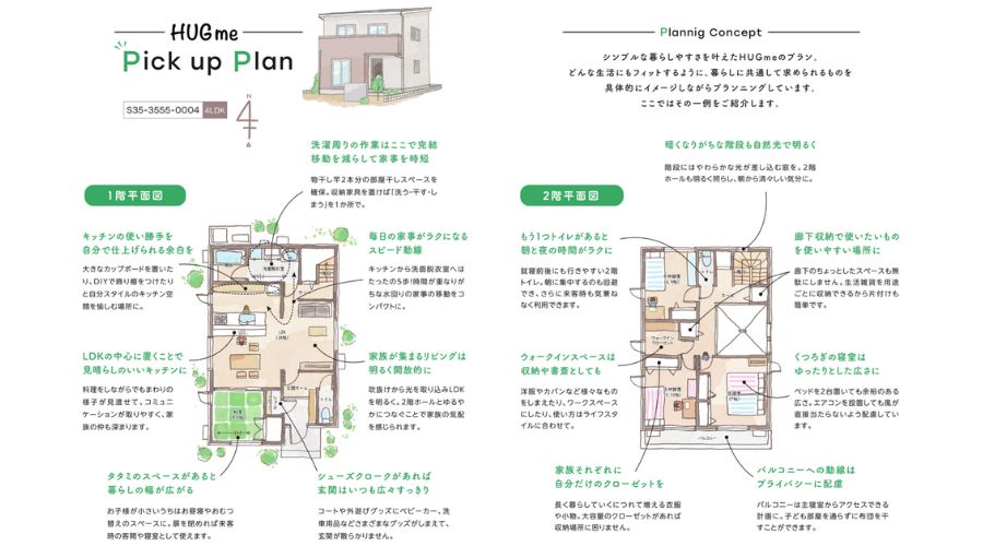 一条工務店のハグミ―の間取り