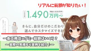 一条工務店のハグミーの総額はいくらなのか説明している女性