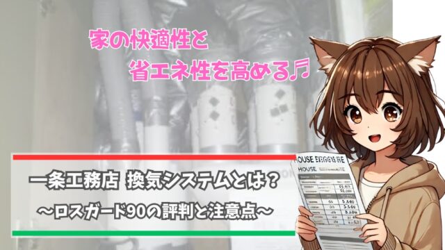 一条工務店の換気システムについて解説している女性