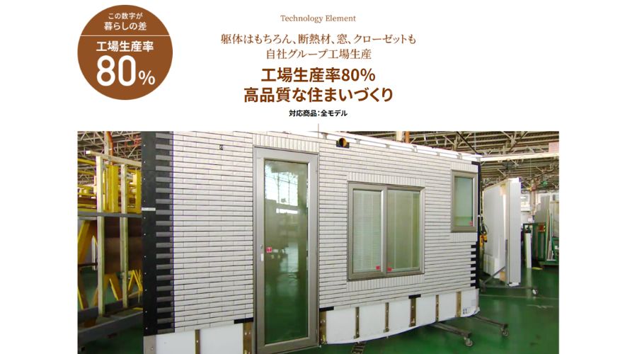 一条工務店の部品生産工場