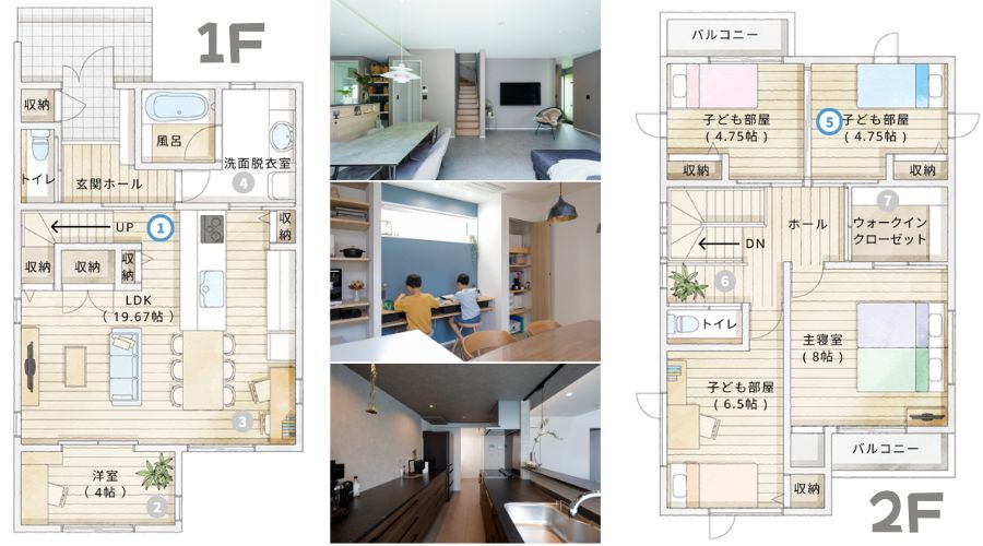 一条工務店のアイスマイルの36坪間取り