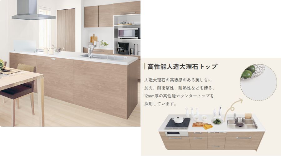 ラシックシリーズのキッチン