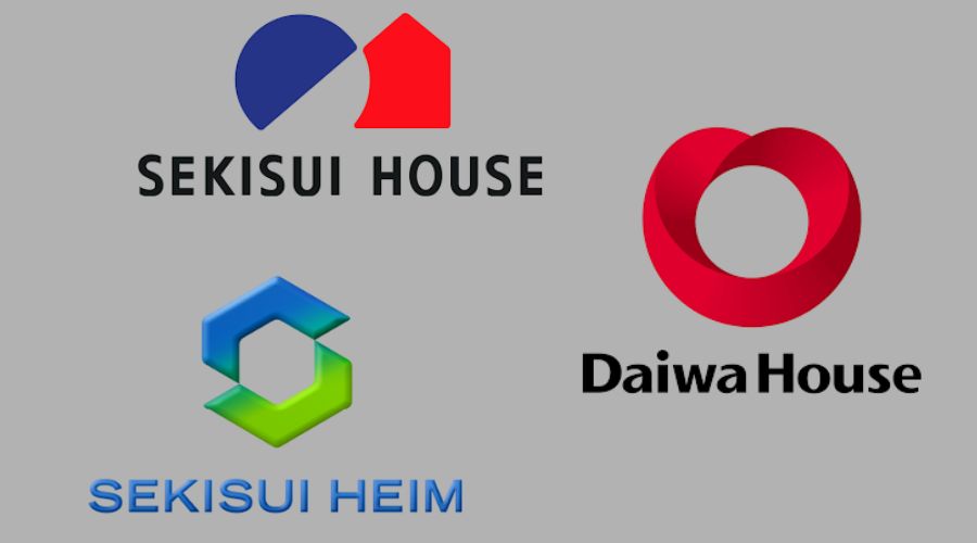 大手ハウスメーカーのロゴ