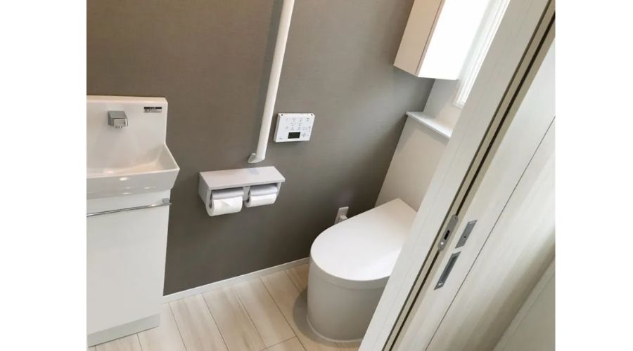 一条工務店のトイレ引き戸