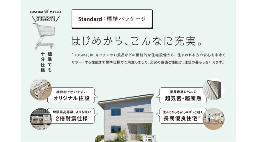 ハグミーの標準設備