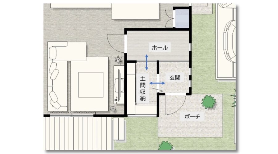 一条工務店の土間収納間取り
