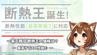 一条工務店の断熱王の住宅について解説している女性