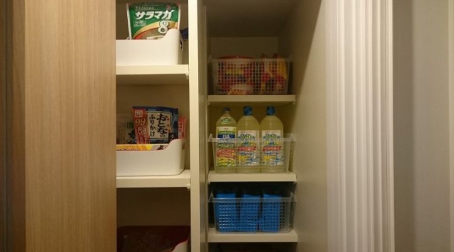 一条工務店のパントリ―棚