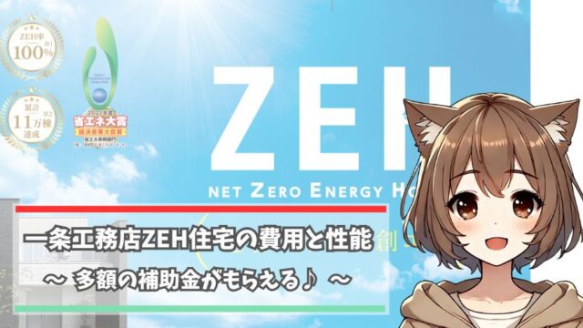 一条工務店のZEH住宅を紹介している女性
