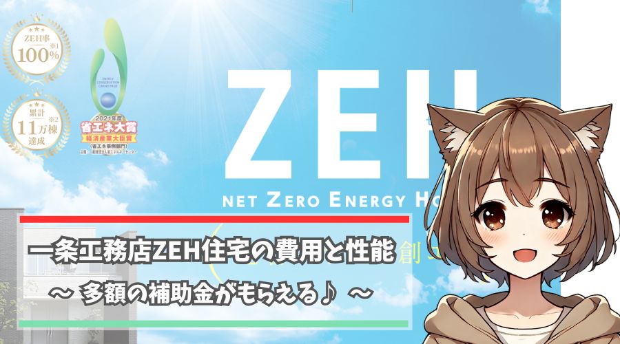 一条工務店のZEH住宅を紹介している女性