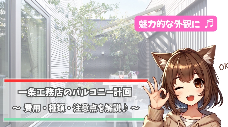 一条工務店のバルコニーについて紹介