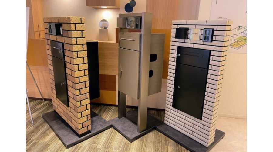 一条工務店の門柱の宅配ボックス