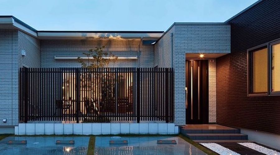 一条工務店の平屋コの字型