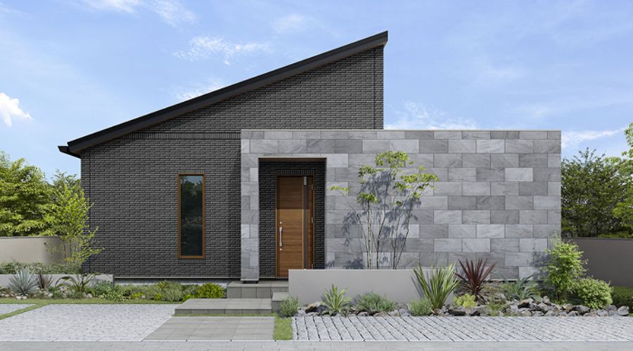 一条工務店の平屋モダン外観