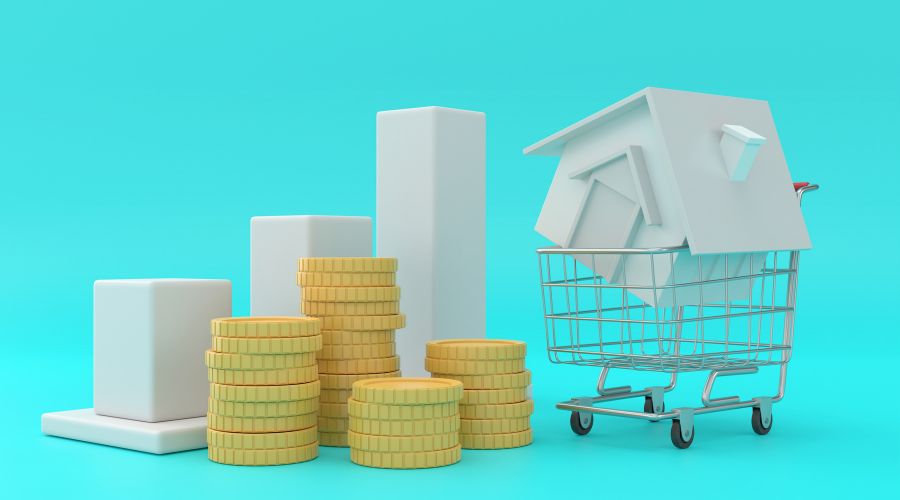 家の模型とお金