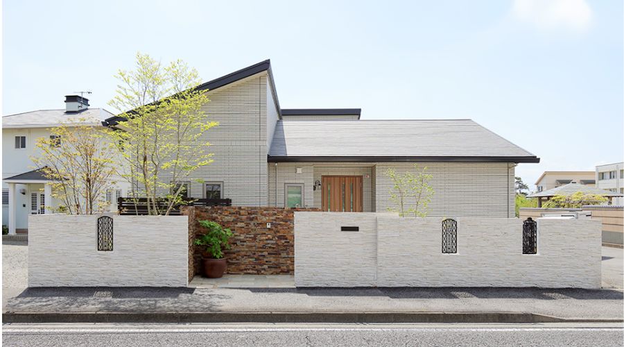 一条工務店の40坪住宅平屋外観