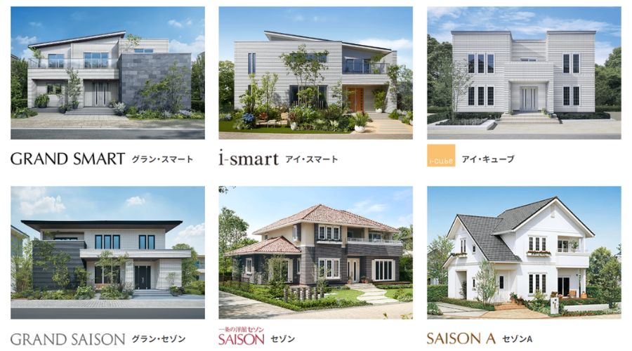 一条工務店の商品ラインナップ