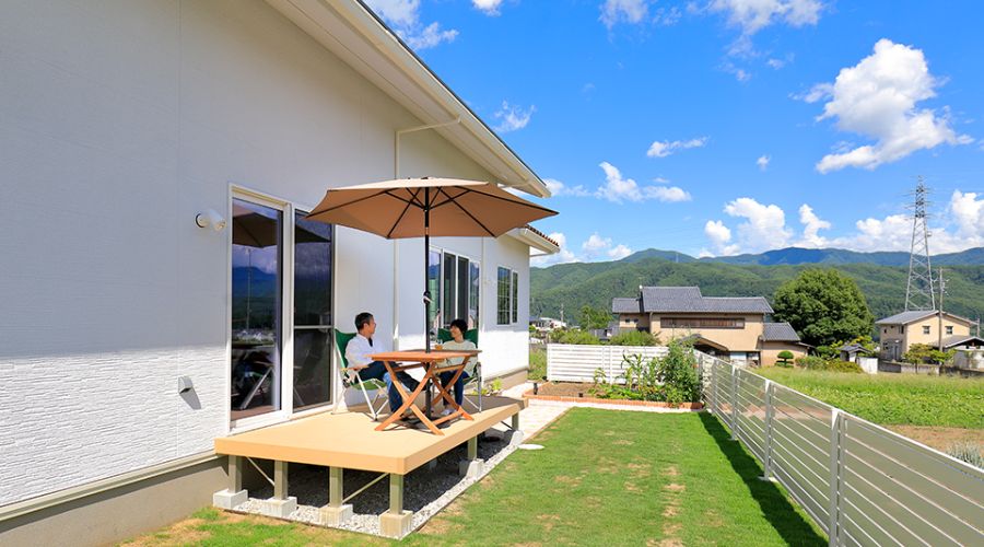 一条工務店のブリアールの平屋外観