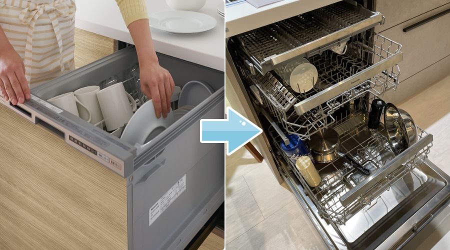 一条工務店の食洗機「深型」から「フロントオープンタイプ」に変更