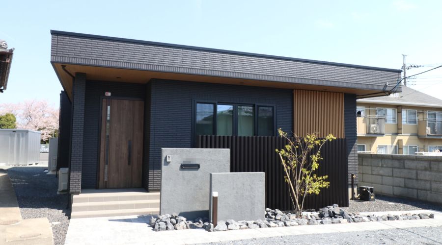 一条工務店の平屋の外観