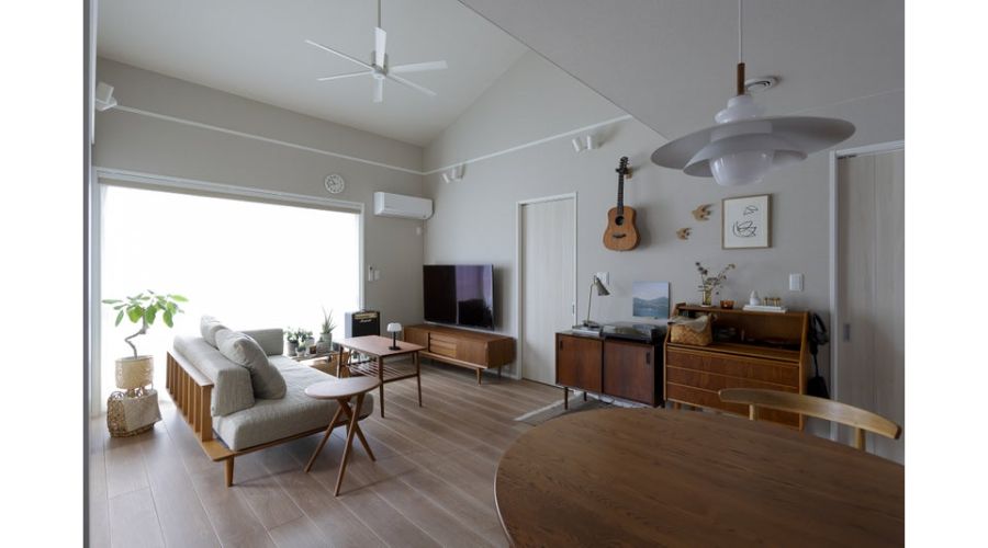 一条工務店の平屋リビング