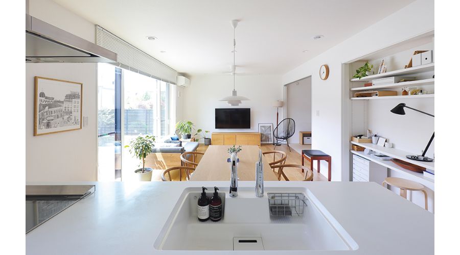 一条工務店のアイスマート平屋リビング内装