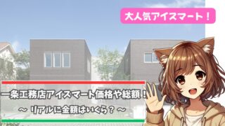 一条工務店のアイスマートの価格や総額について解説している女性