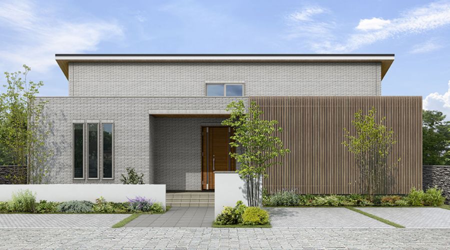 一条工務店の豪華平屋外観