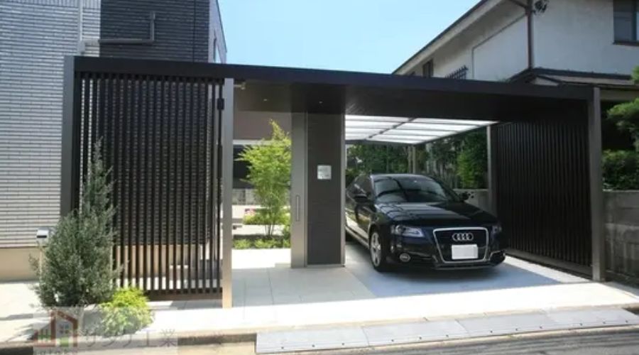 一条工務店の豪邸の外構