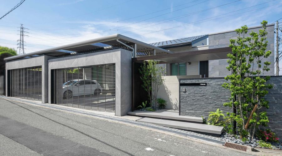 一条工務店の豪邸外構