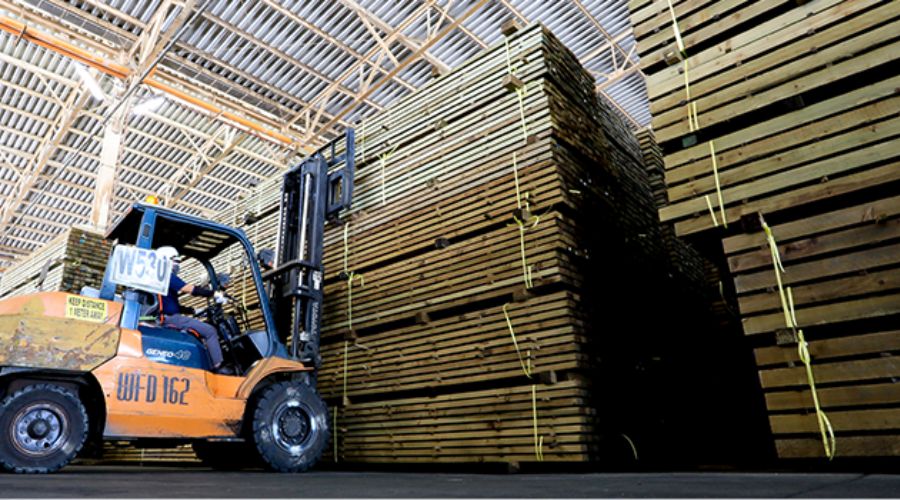 一条工務店の防腐・防蟻処理がされた木材（シロアリ対策）