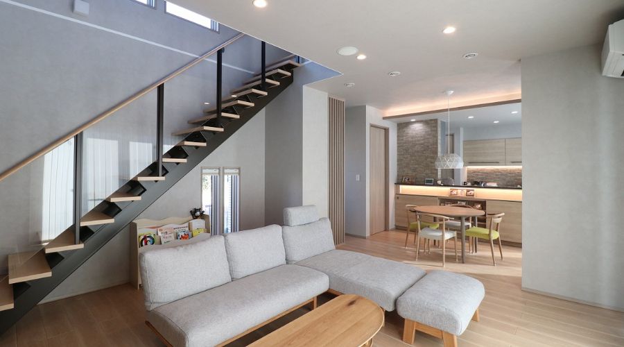 一条工務店リビングのクロス